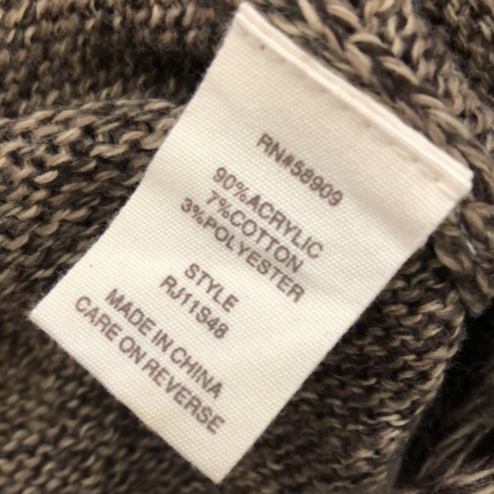 Chelsea & Violet Gray and Cream Knit Cardigan - Picture 8 of 9